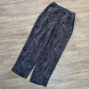 Norton McNaughton Petites Grey Paisley Dress Pants